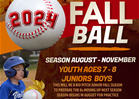 7-8U Junior Fall Baseball Registrations OPEN